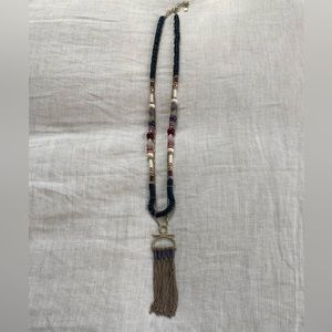 Stella & Dot Fringe Pendant Necklace